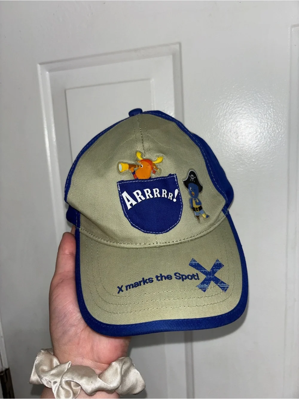 Nickelodeon Backyardigans Pirate Cap with 'Arrrr!' Beige & Royal Blue